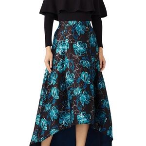Sachin + Babi Blue Floral High Low Skirt